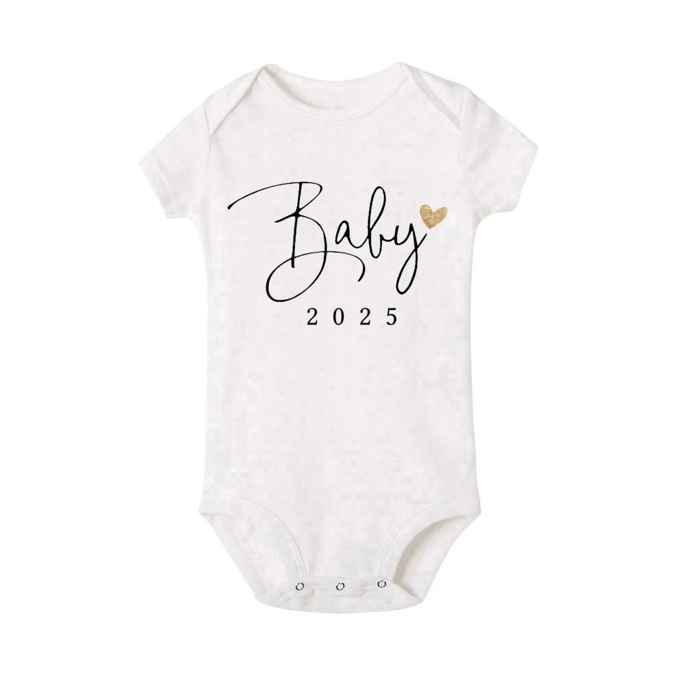 Baby Coming Soon 2025 Announcement Newborn Bodysuit