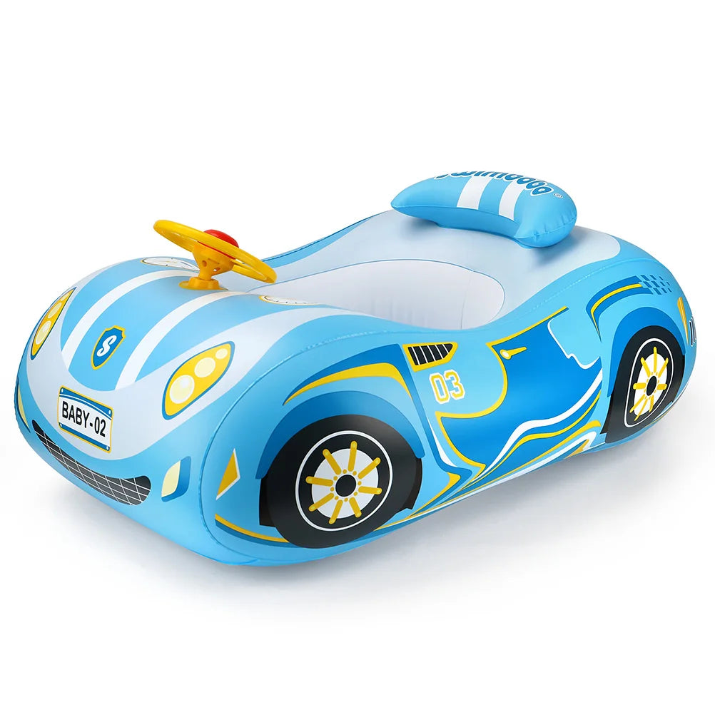 New Cool Car Kids Swimming Seat Float Ring Inflatable