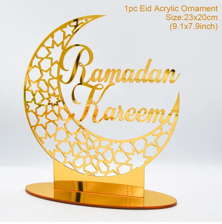 Eid Mubarak Ornaments Ramadan Decortion for Home 2025