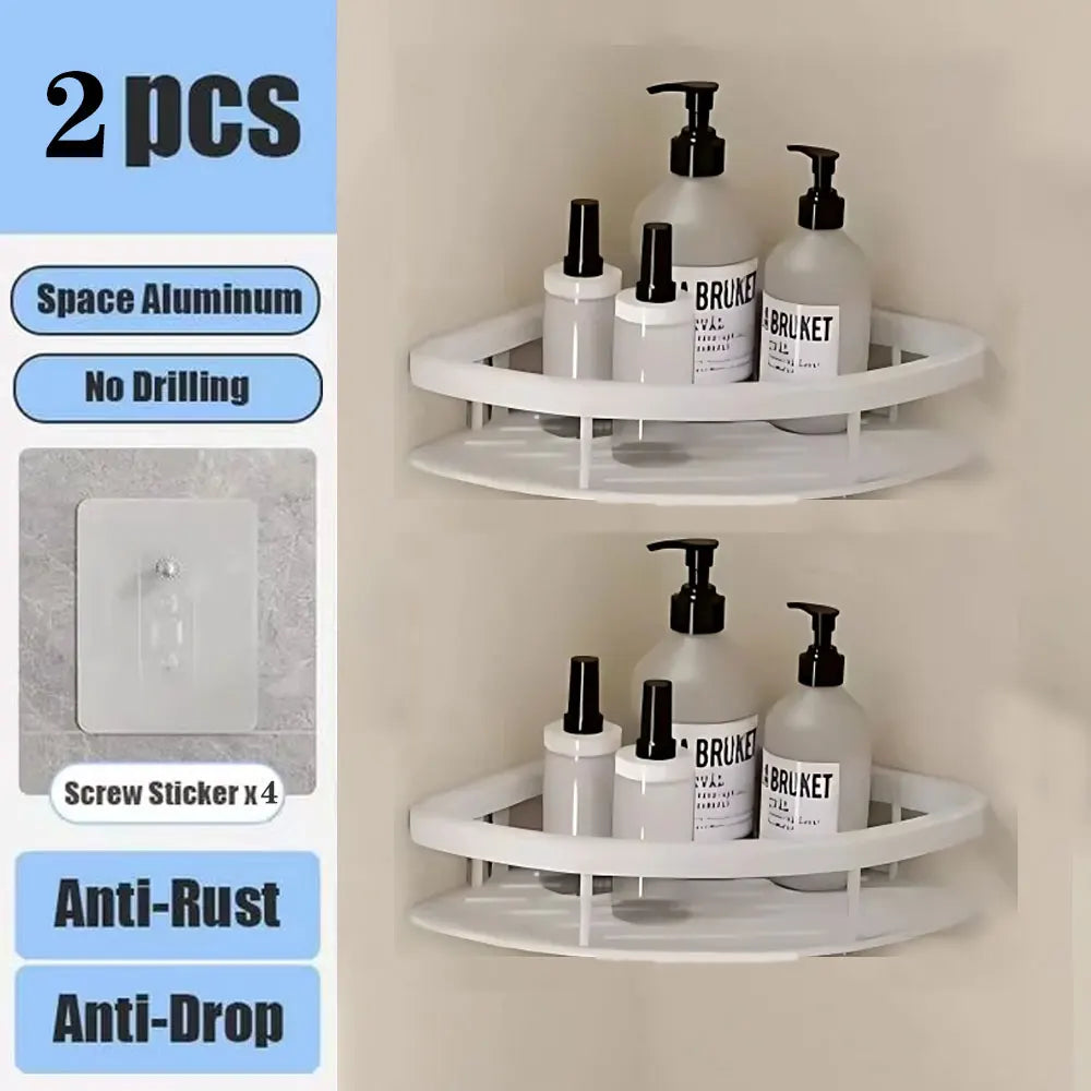 Bathroom Shelf No Drill Wall Mounted