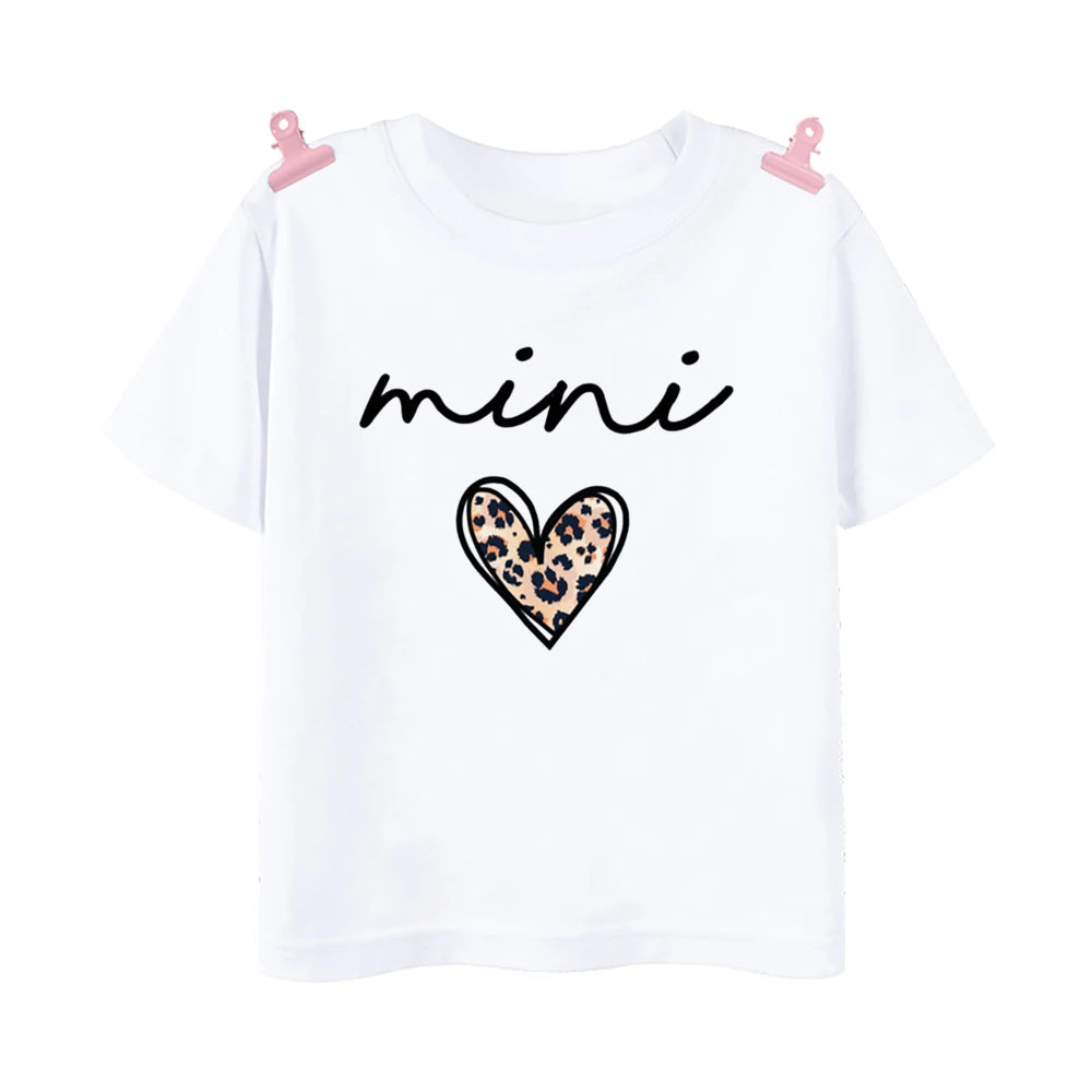 Heart Print Family Matching Clothes Mother & Daughter