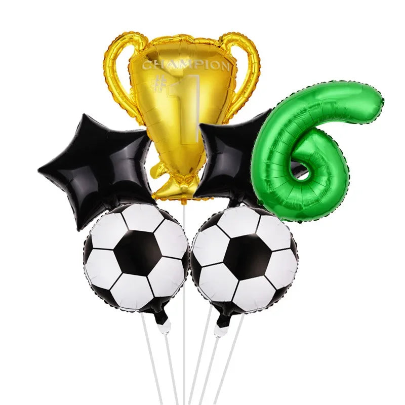 FIFA World Cup Theme Party Football Championship Trophy Digital Aluminum Film Balloon Set