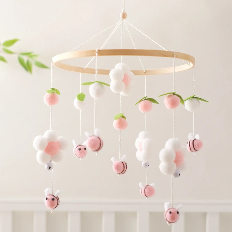 Baby Crib Bed Bell Rattle Toy 0-12 Months