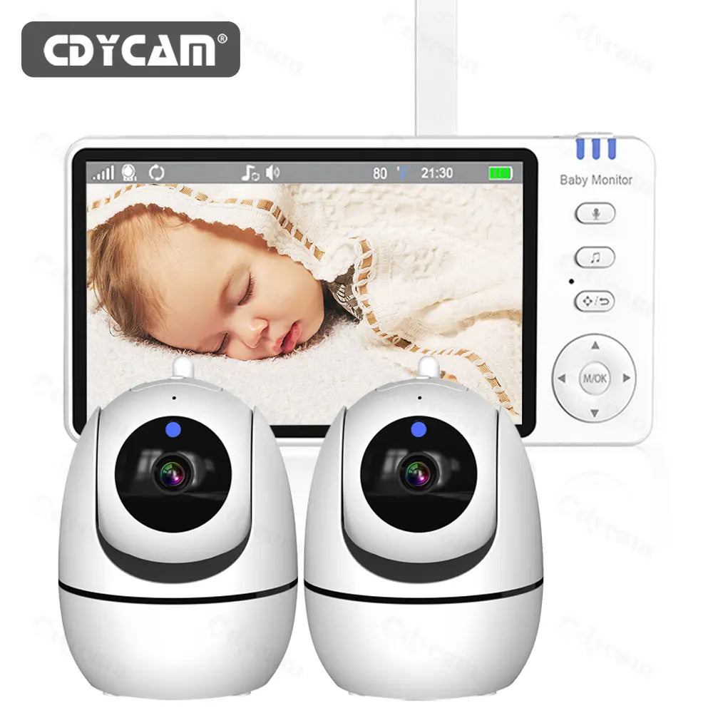 Camera 2.4G Mother Kids Surveillance PTZ Video Cams Temperture Display Home Security Cam