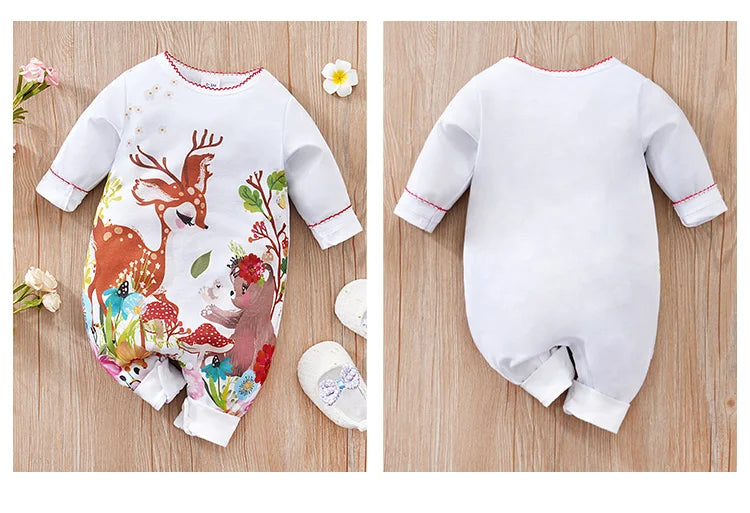 Newborn Boys And Girls Cute Bodysuit