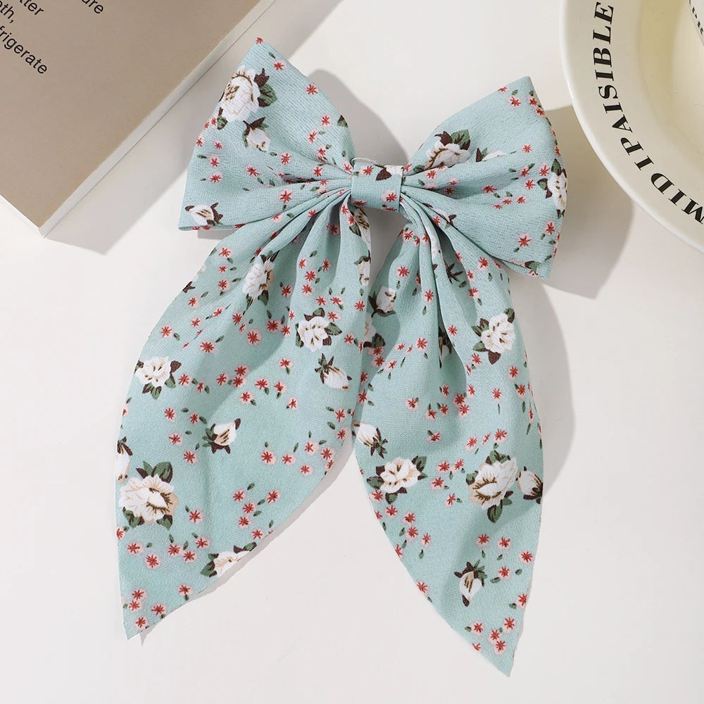 Fashion 1/4pc Ribbon Bow Hair Clips