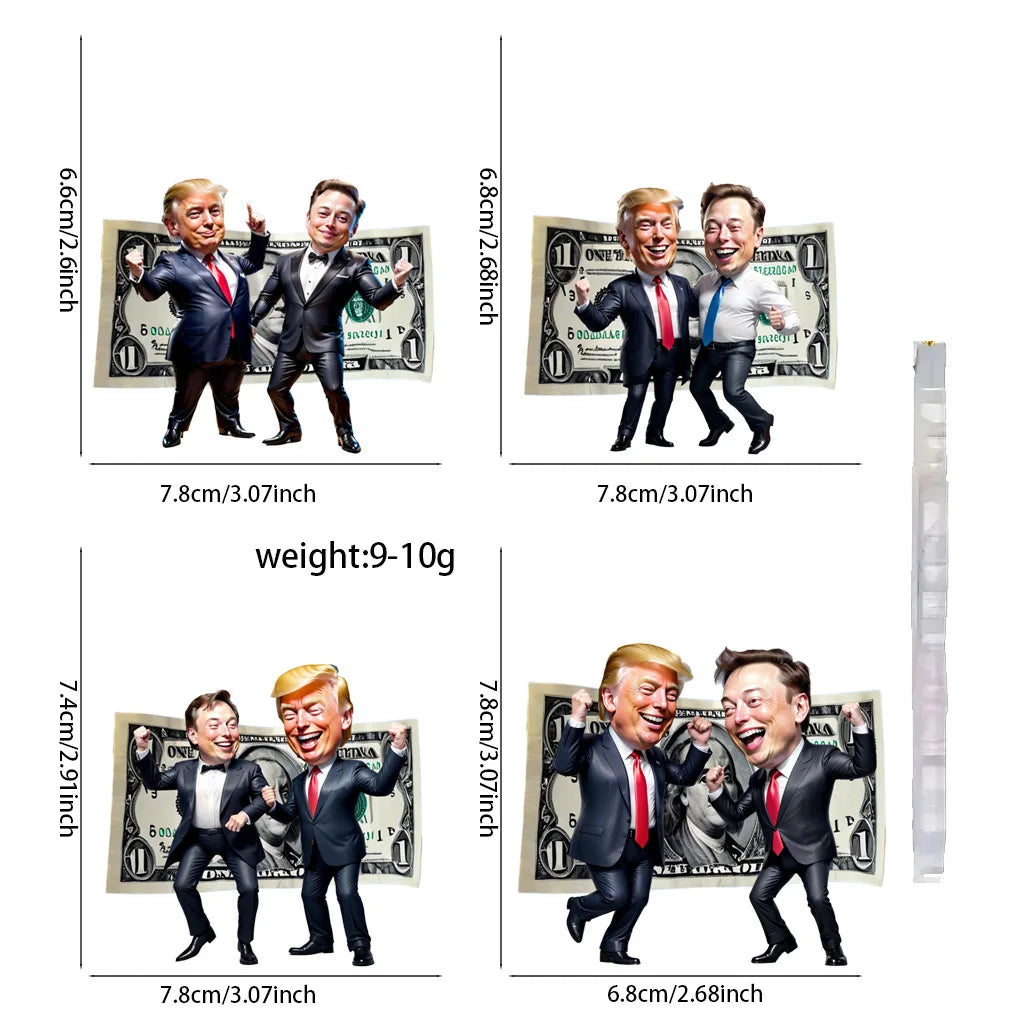 Funny Acrylic Donald Trump Doll Cartoon Pendant