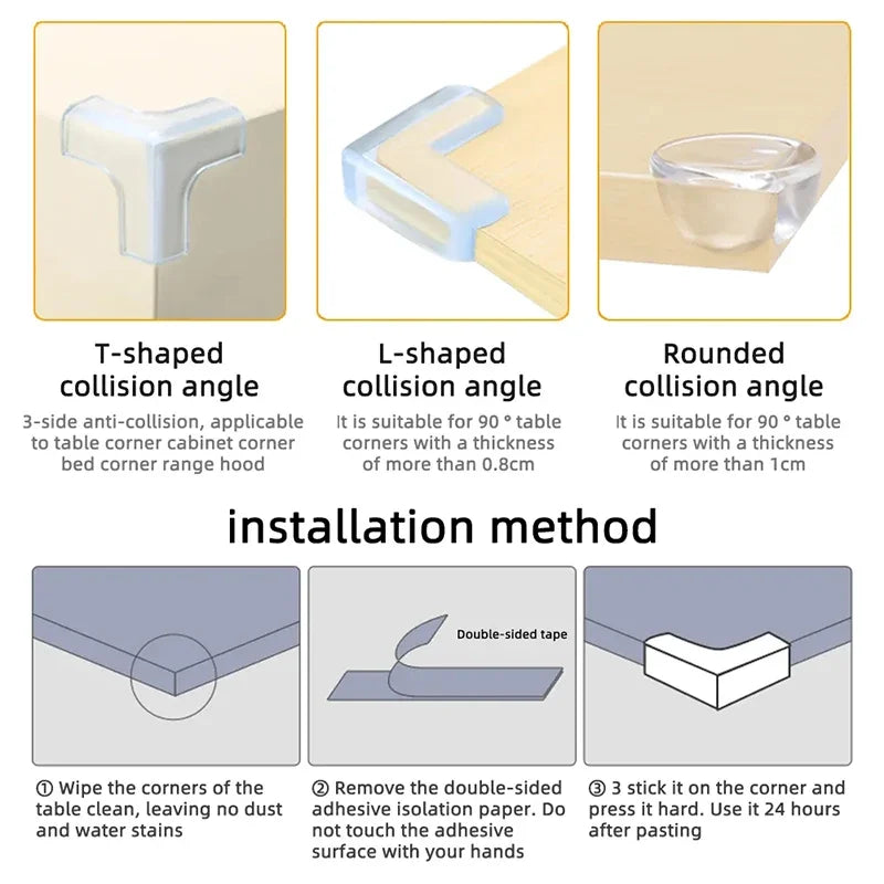 4/8/12PCS Children Baby Safety Silicone Protector Table Corner