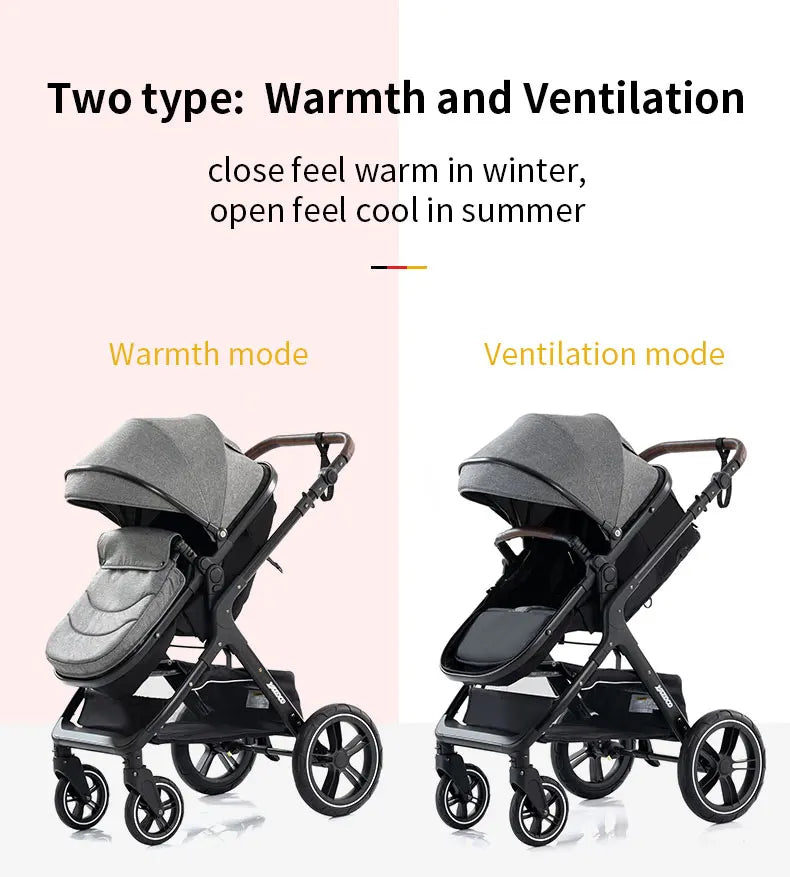 Newest Luxury Baby Stroller 3in1