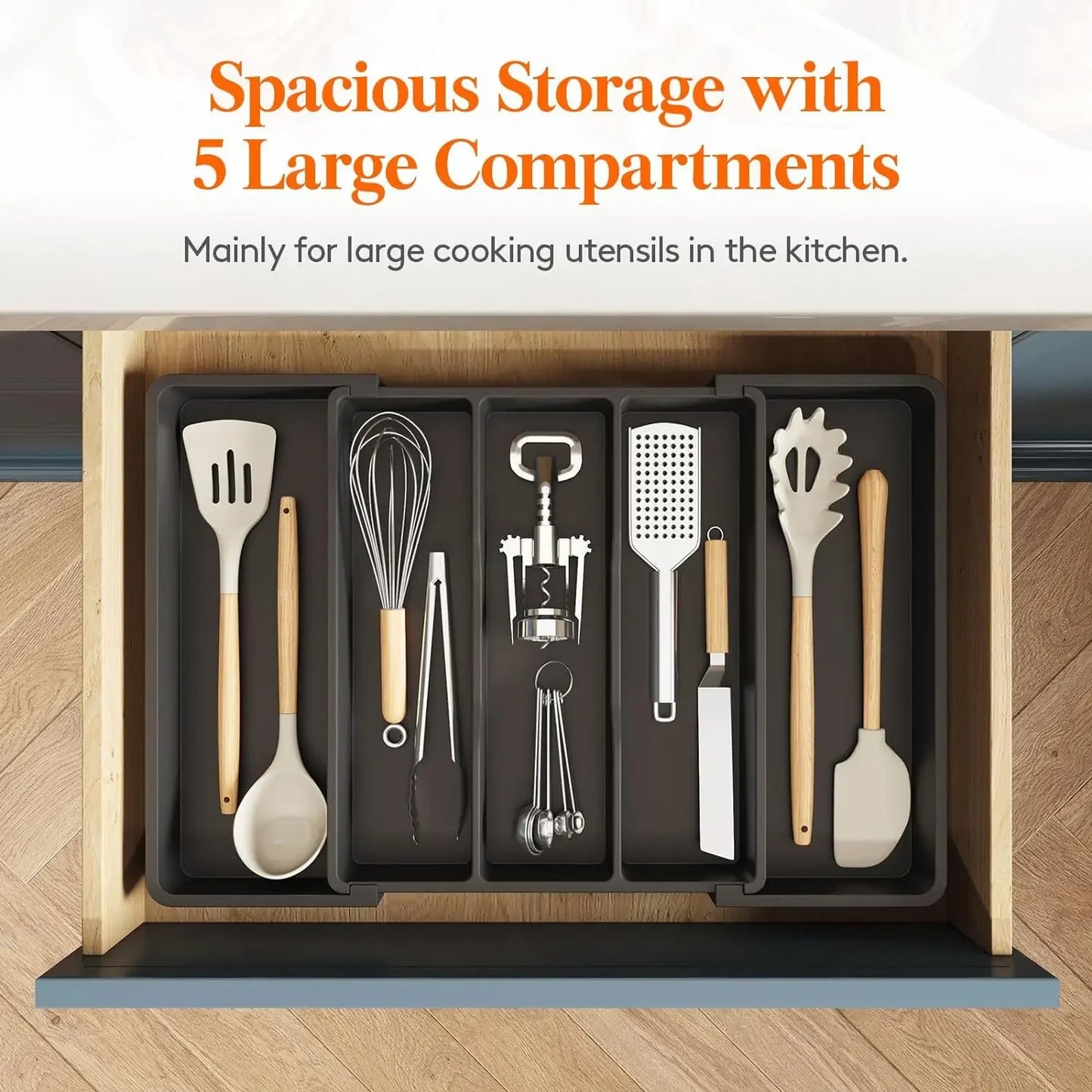 Kitchen Silverware Drawer Organizer