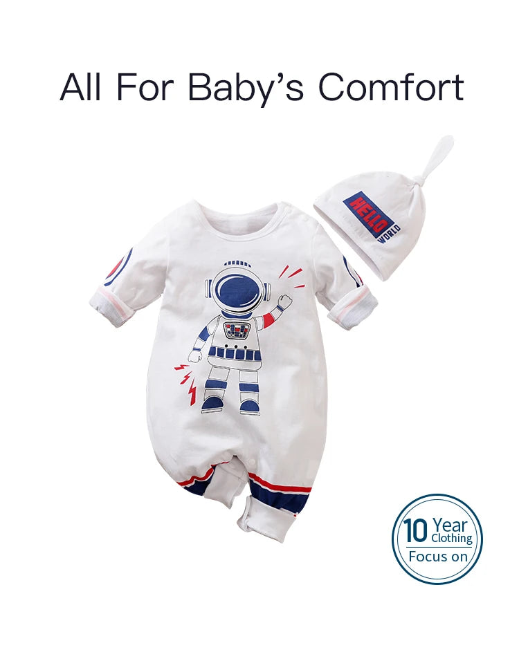 Comfortable Long Sleeve Baby Bodysuit