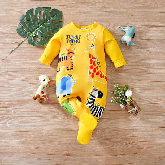 Cute Long Sleeved Jumpsuit 0-18 Months Baby