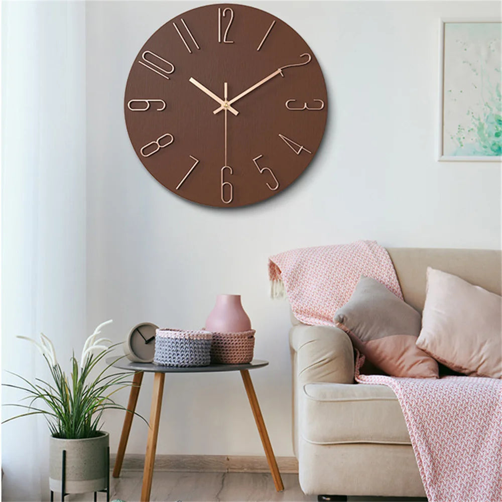 3D Digital Clocks Living Room Wall Clock