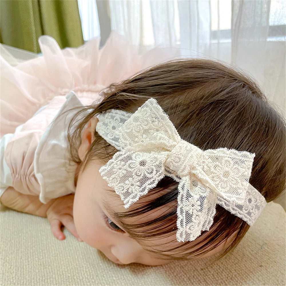 White Lace Baby Headband