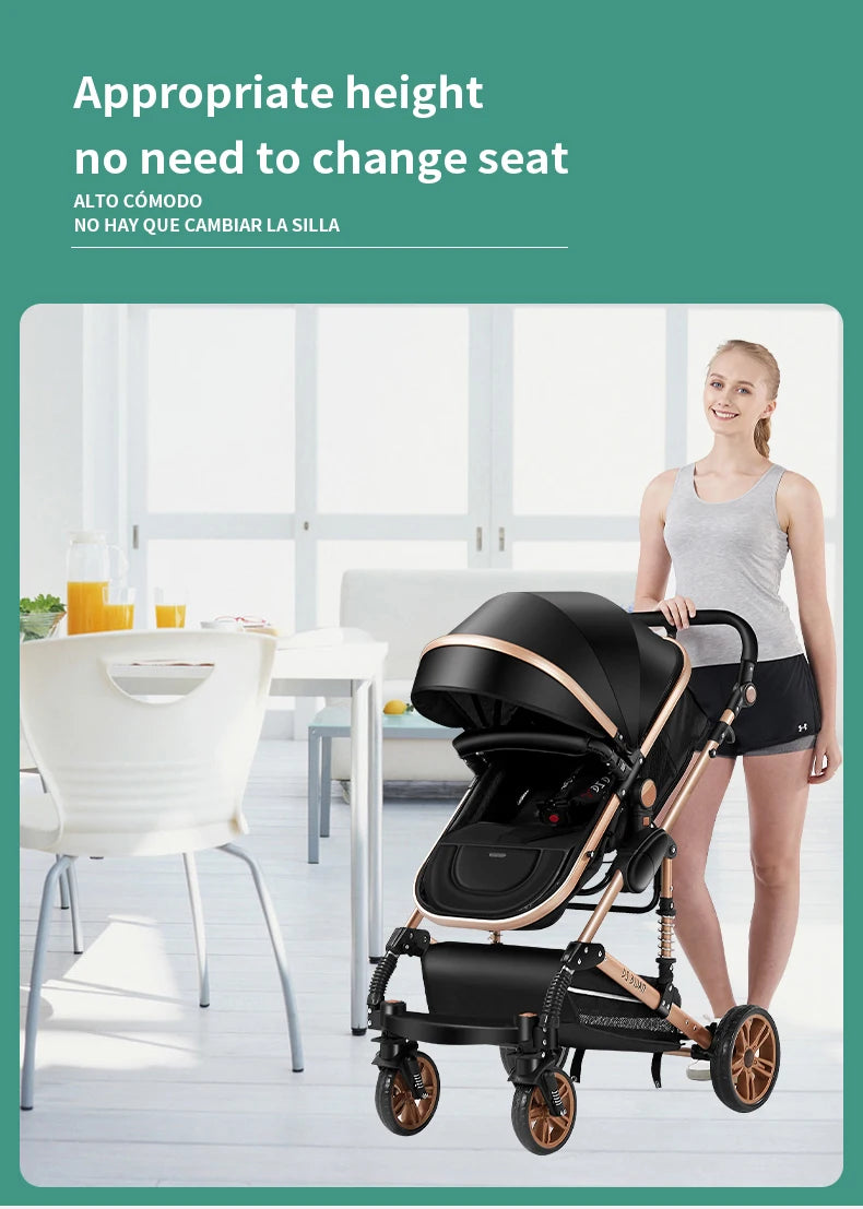 Baby Carriage 3 IN 1 Portable Travel Pram