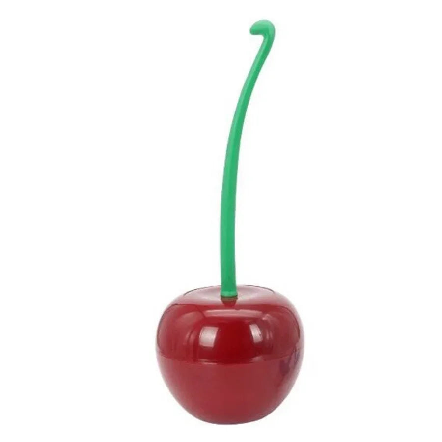 1pc Red Toilet Brush Creative Lovely Cherry Shape