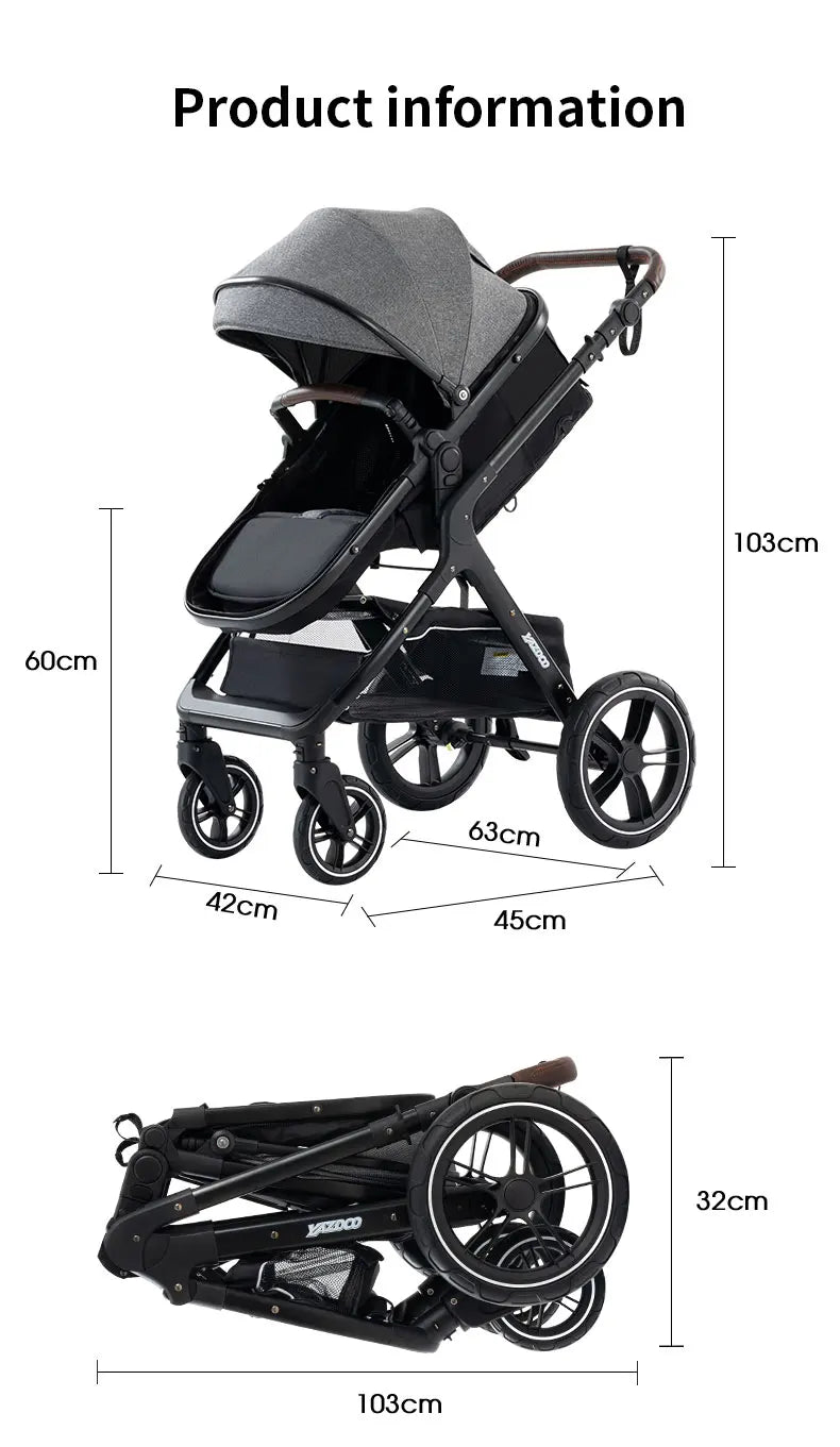 Newest Luxury Baby Stroller 3in1