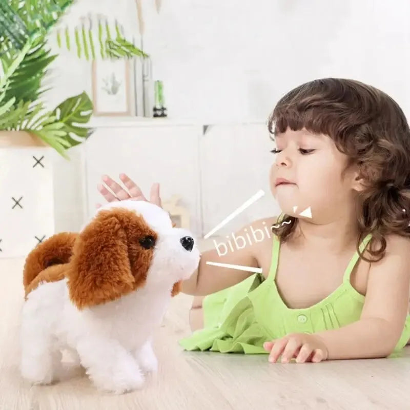 Toy Can Walking And Call Electric Plush Robot