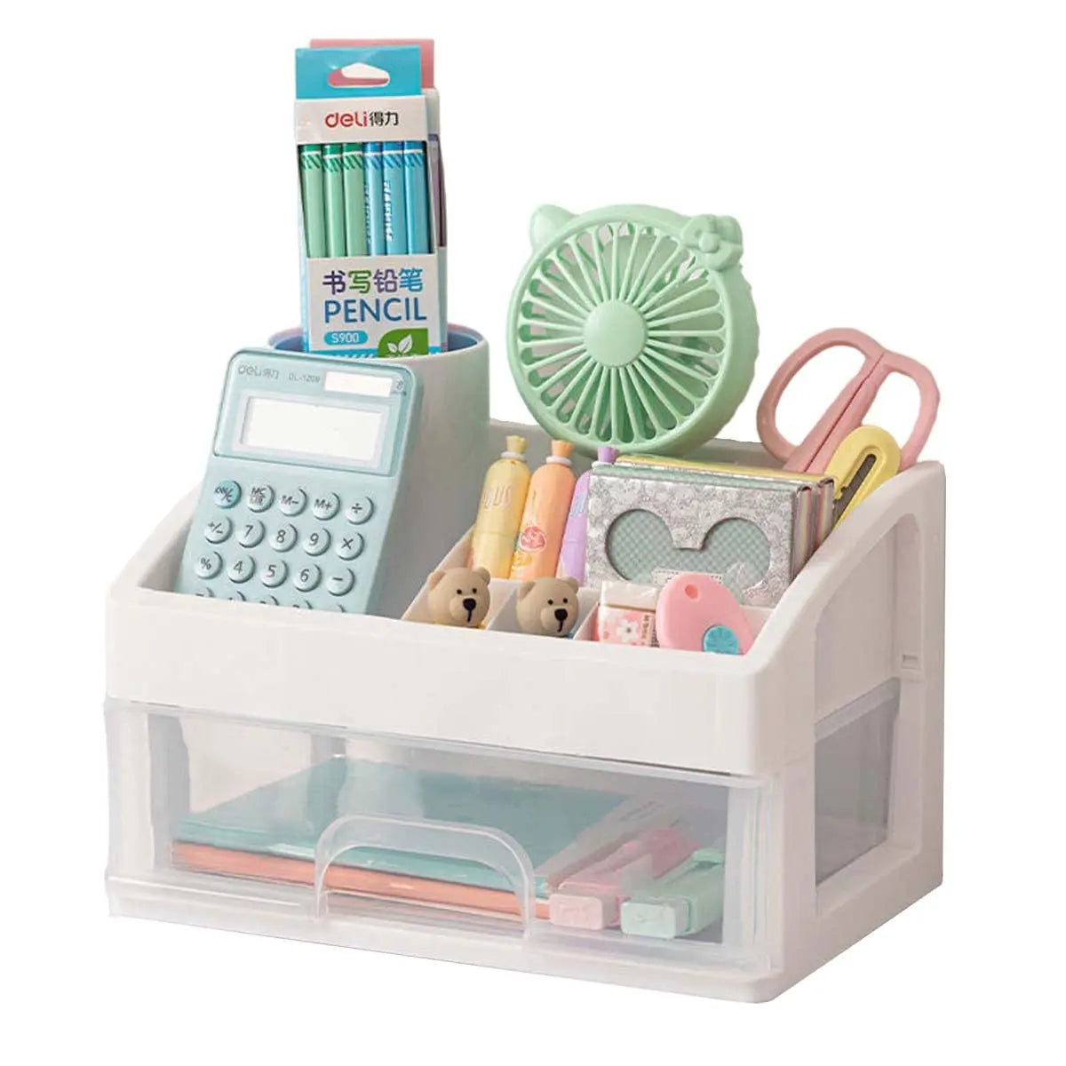 Skincare Desktop Storage Box with 3 Drawers