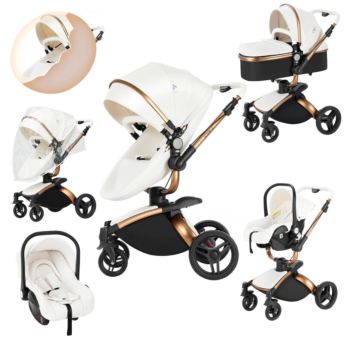 3 in 1 Strollers Baby Trolley