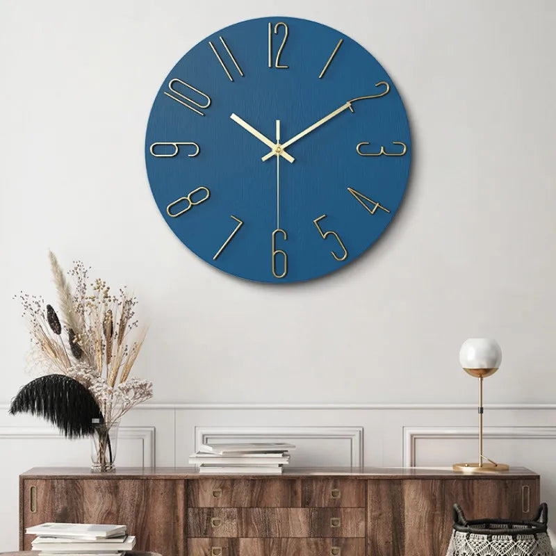 3D Digital Clocks Living Room Wall Clock