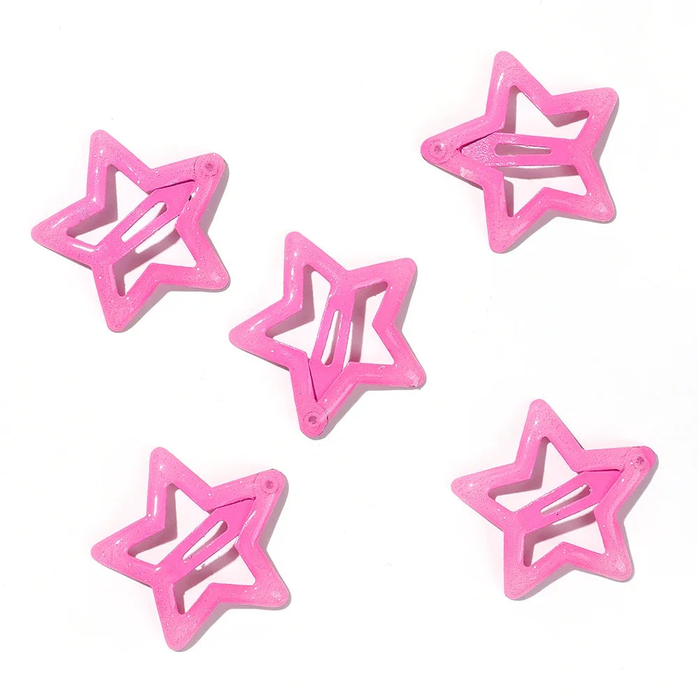 50 Pcs/set  Ornament Hair Clips Girls