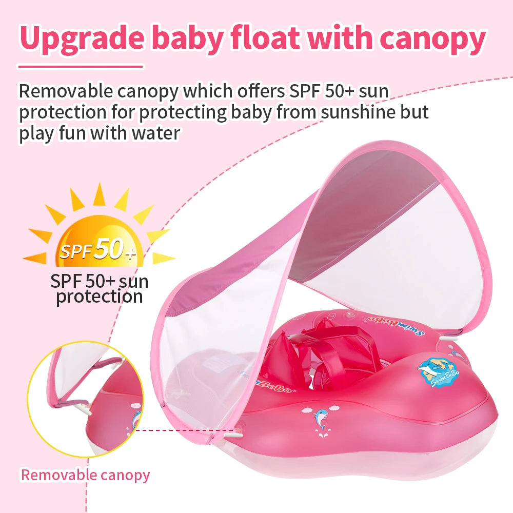 Baby Swimming Float With Canopy Inflatable