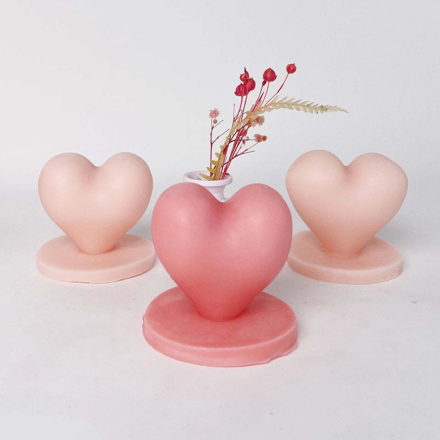 Silicone Candle Mold 3D Heart Aromatherapy