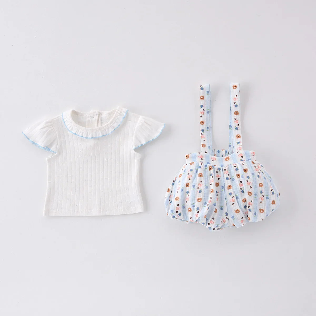 Summer Thin Two-piece Set for Baby Girls