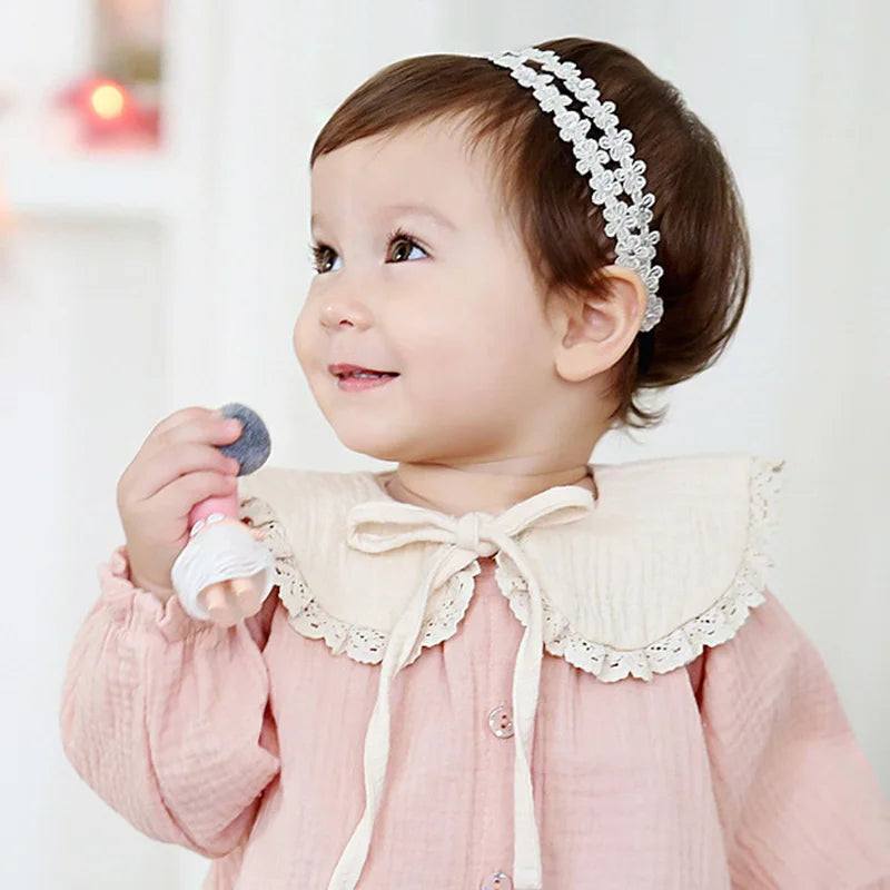 Princess Baby Headband Gold Silver Floral