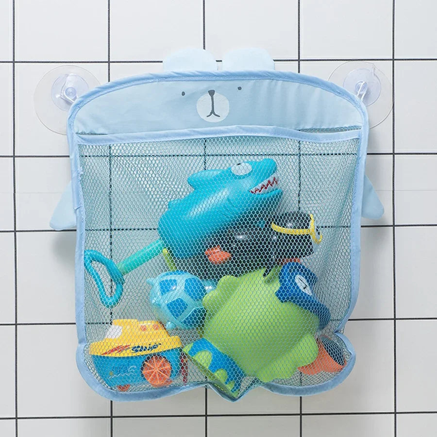 Baby Shower Bath Toys Storage Mesh with Strong Suction Cups