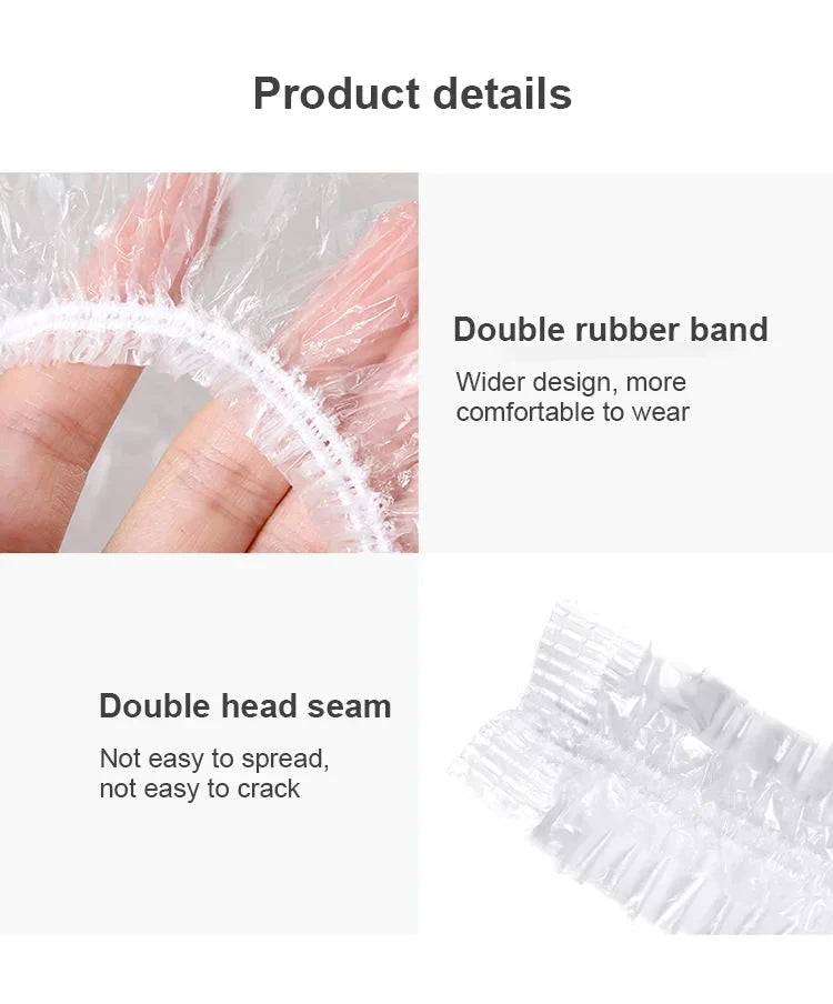 100/200/500/1000 Pcs Disposable Shower Cap