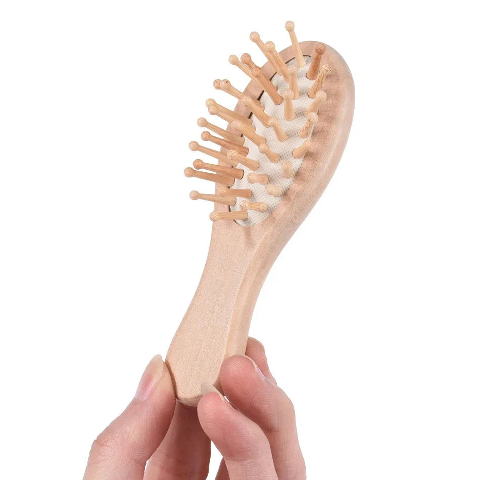 Baby Wooden Brush Comb  Head Massager