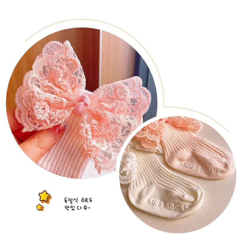 2Pcs Baby Bow Socks Set