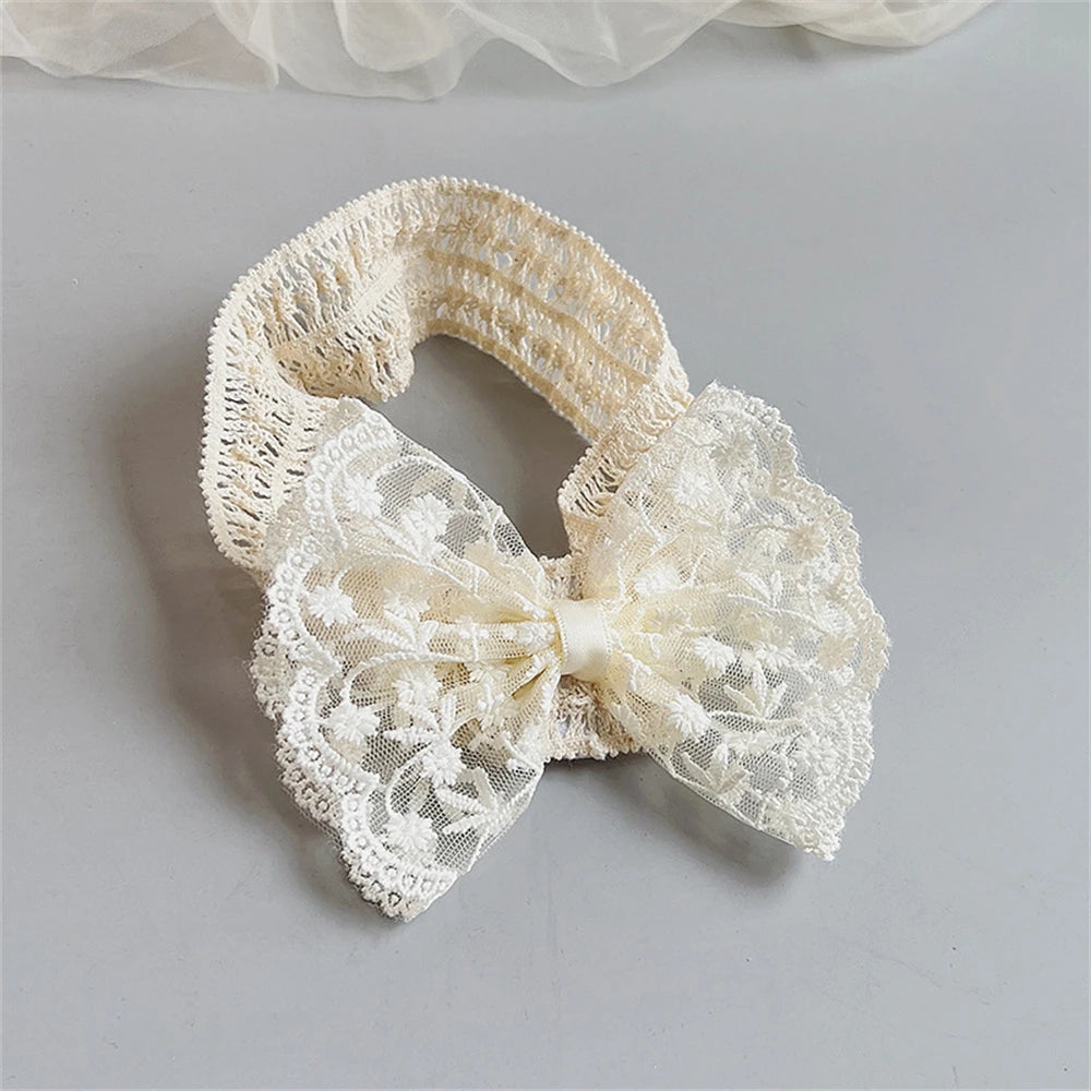 White Lace Baby Headband