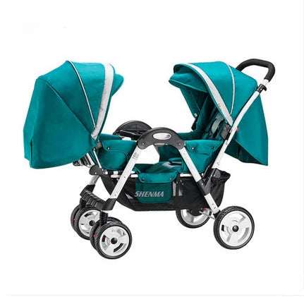 New Front and Rear Seat Twin Stroller Foldable