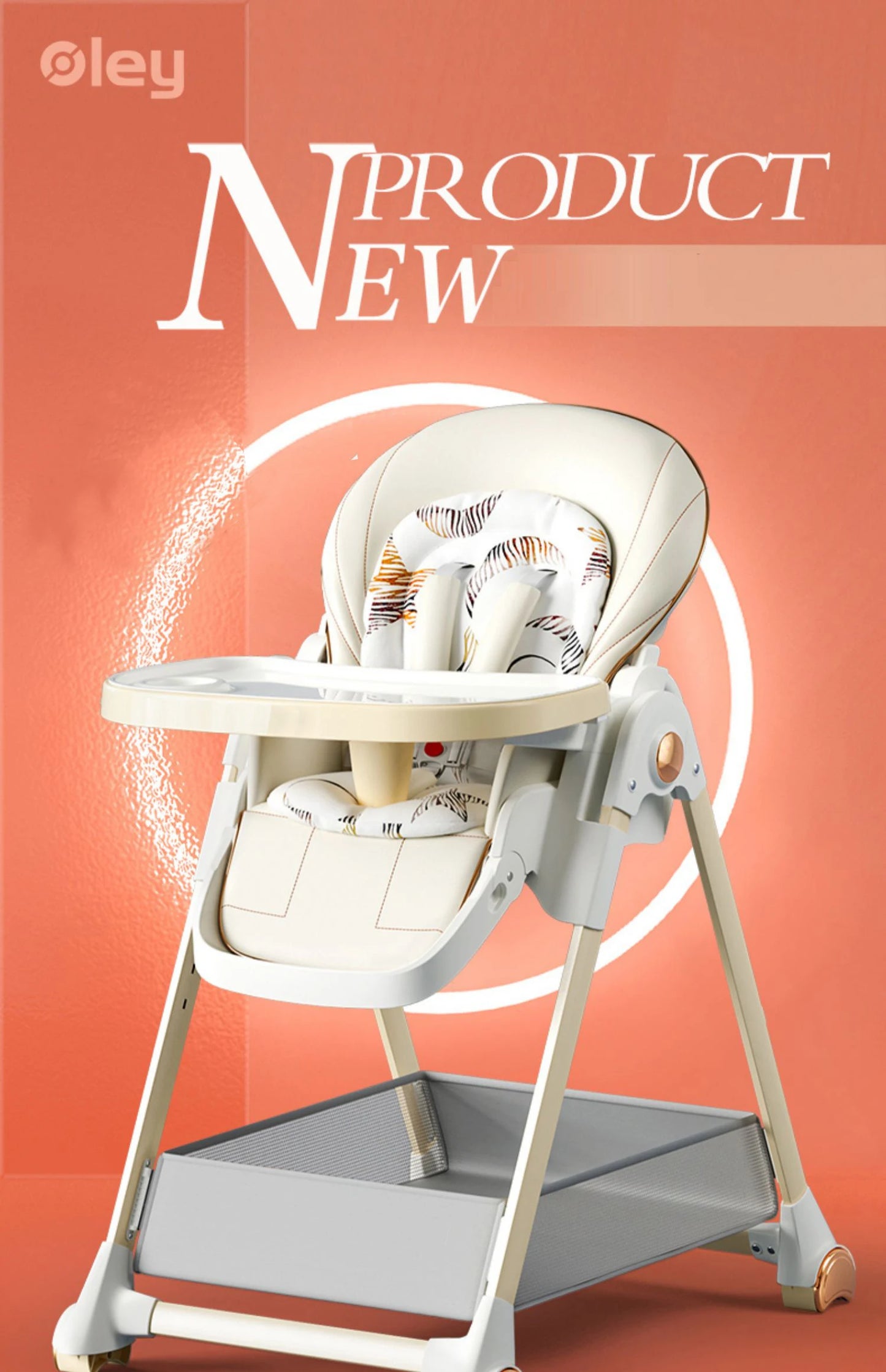 Baby Feeding Table Chair with Wheels