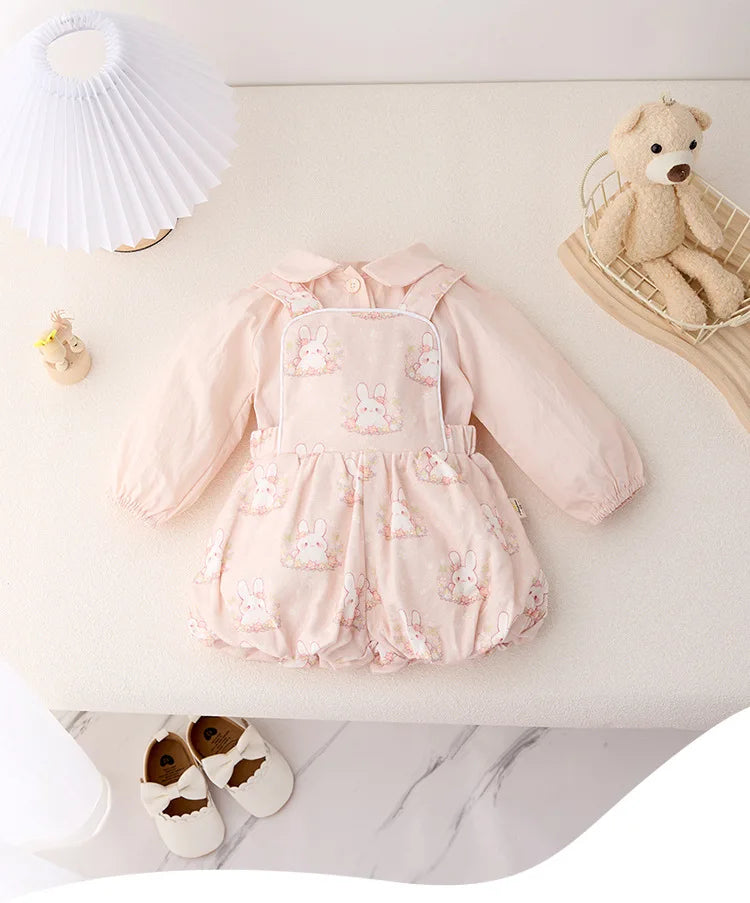 New Spring-Autumn Two-piece Set for Baby Girls