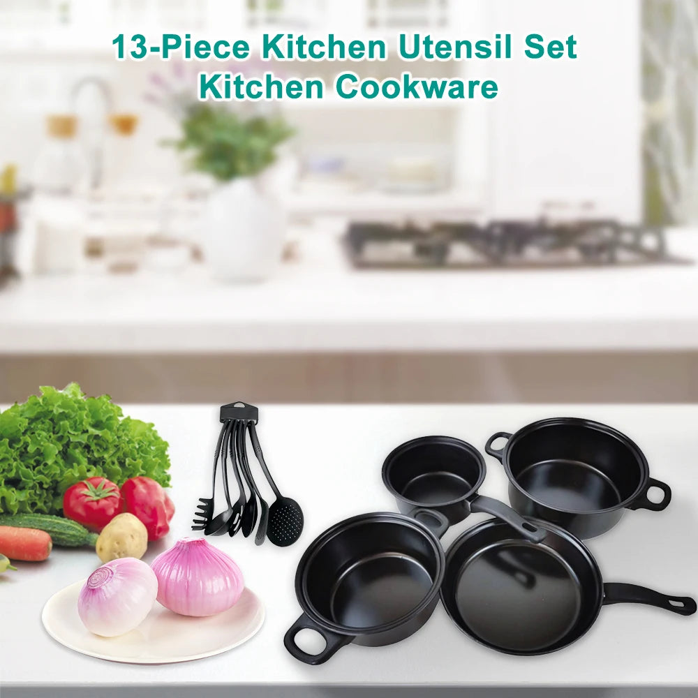 13-Pieces/Set Non-Stick Pots And Pans Set Kitchen