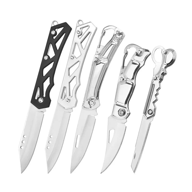 5PCS Pocket Folding Fruit Knife Set Stainless Steel