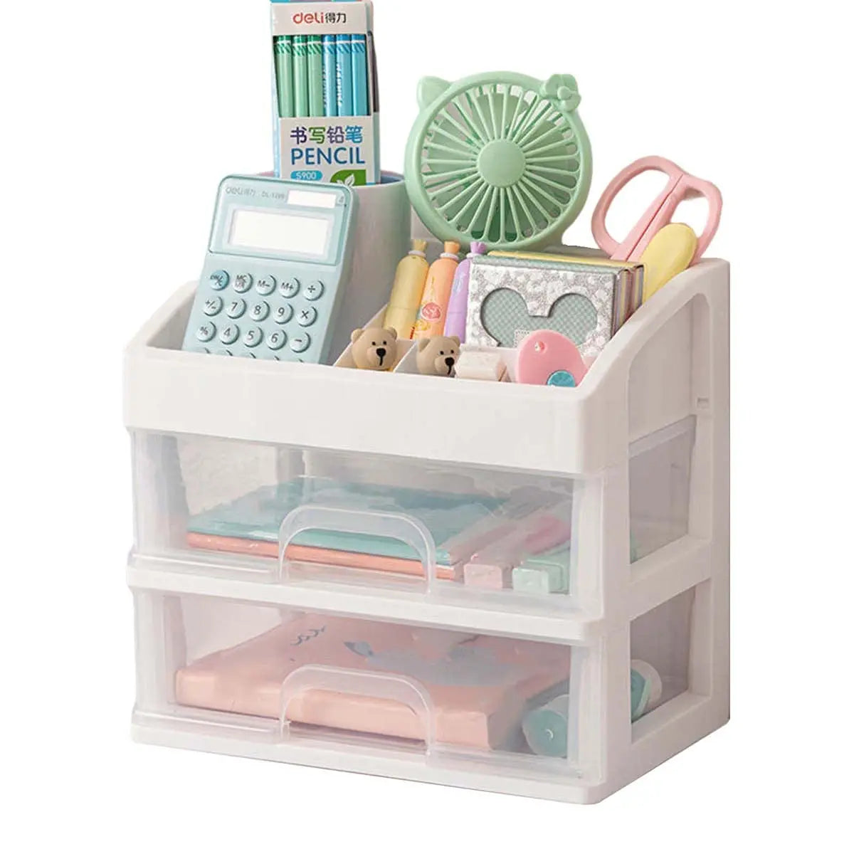 Skincare Desktop Storage Box with 3 Drawers