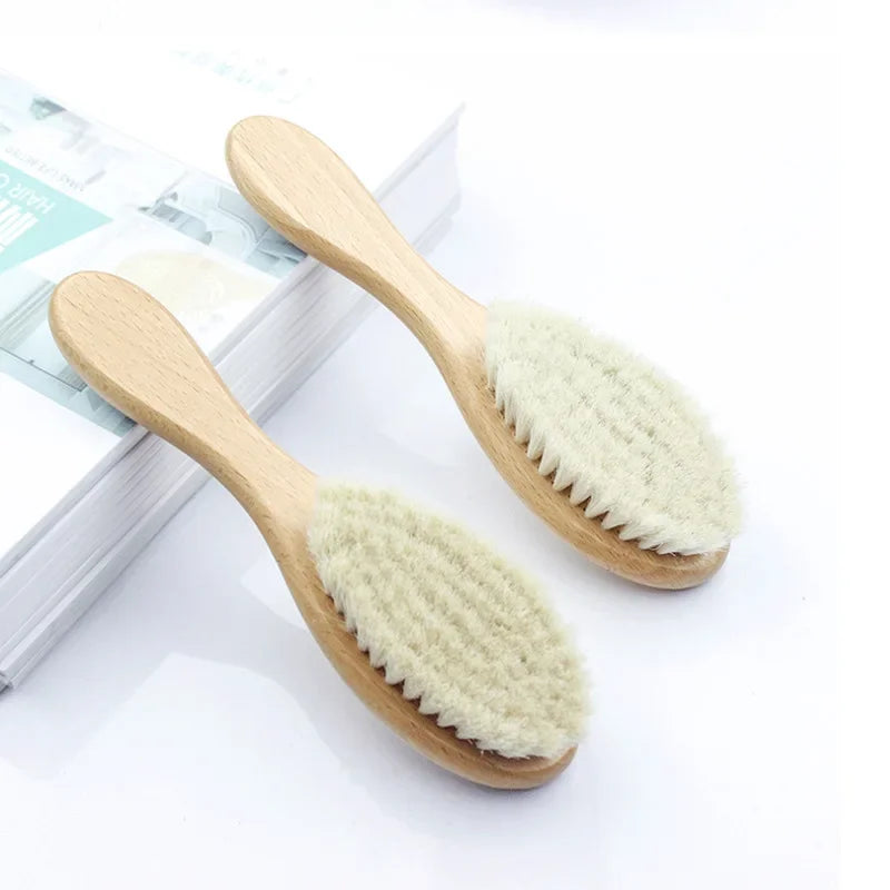 Baby Wooden Brush Comb  Head Massager