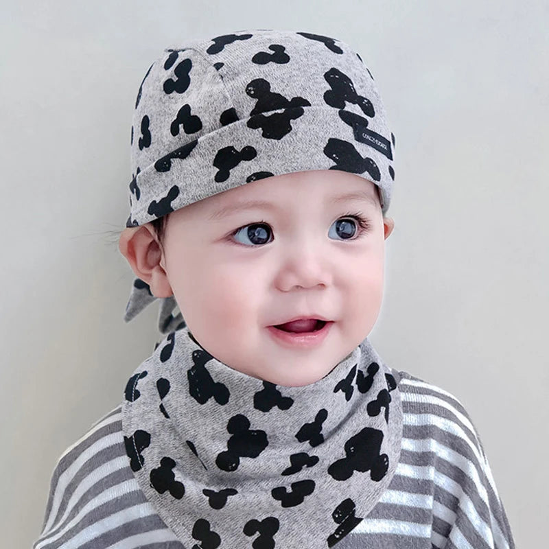 Cute Bear Print Baby Hat Spring