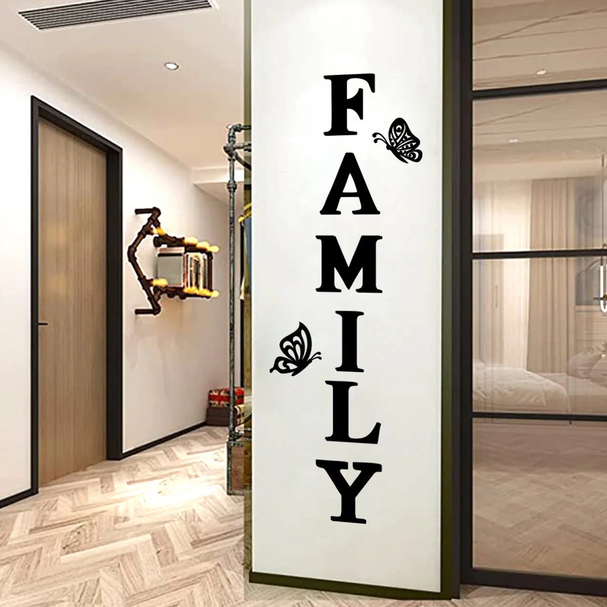 Large 3D Home Mirror Wall Stickers