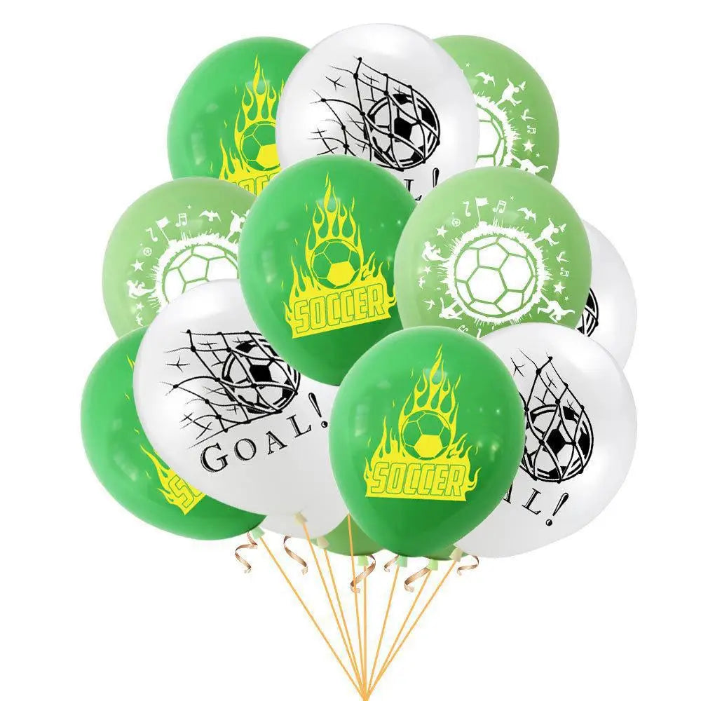 Soccer Football Birthday Decorations Aluminum Film Balloon Tableware Plate Cup Napkins Tablecloth Baby Shower Party Supplies