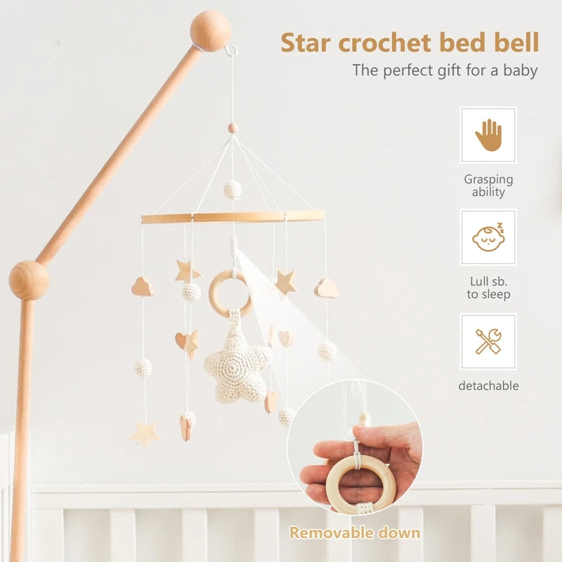 Baby Crib Mobile Bed Bell Rattle