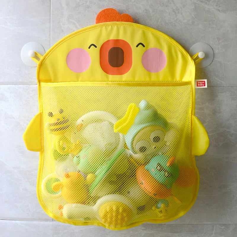 Baby Shower Bath Toys Storage Mesh with Strong Suction Cups