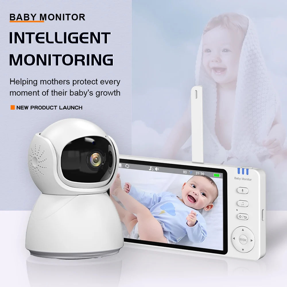 5"IPS Video Baby Monitor With Pan Tilt