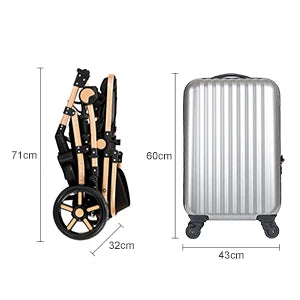 Baby Carriage 3 IN 1 Portable Travel Pram