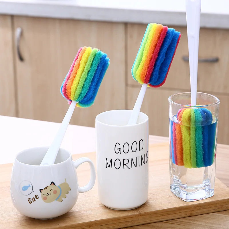 3Pcs Rainbow Sponge Brush